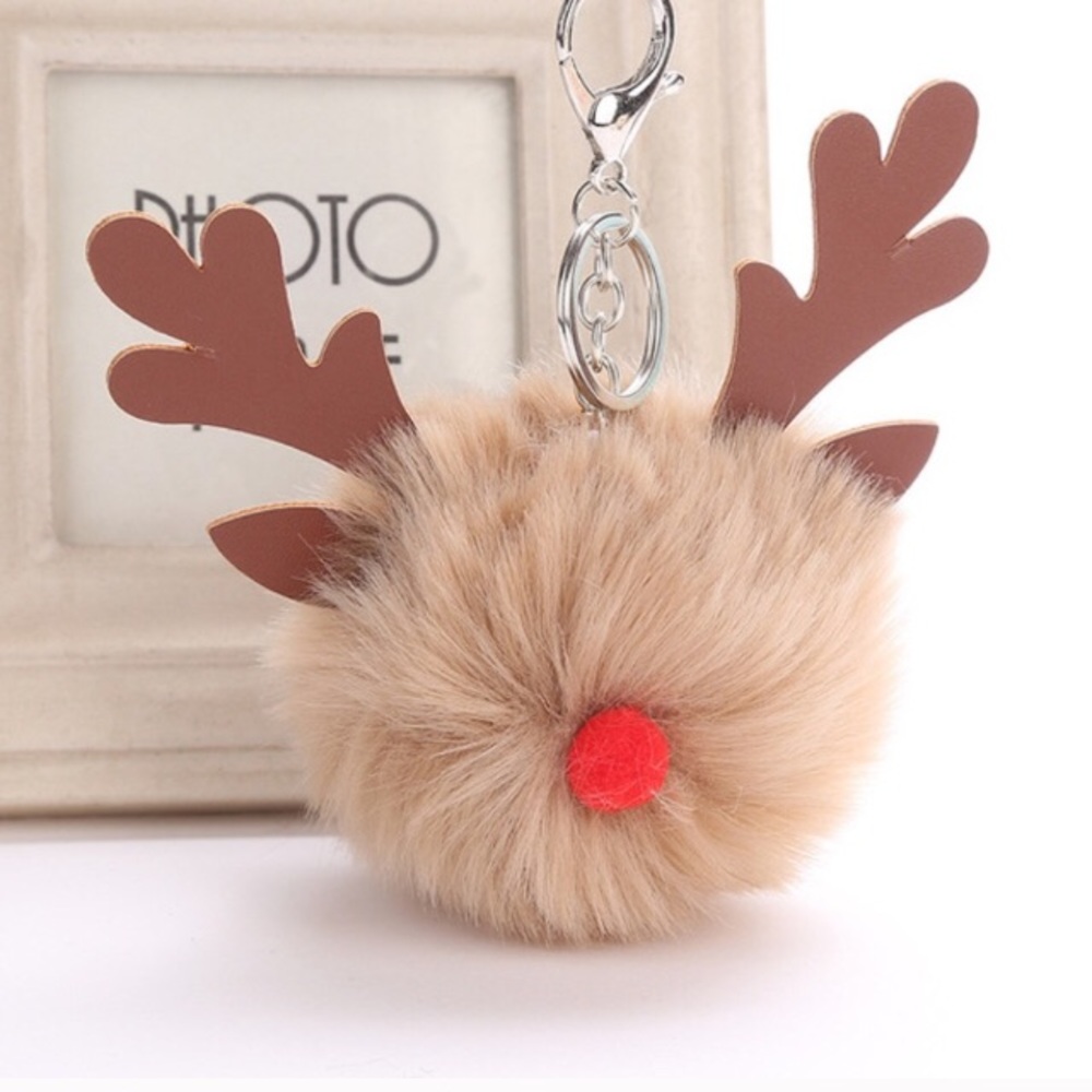 Reindeer Pom Poms for handbags